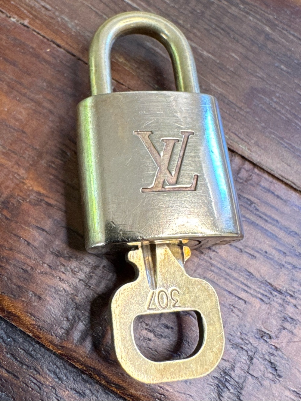Louis Vuitton #307 Gold lock and key